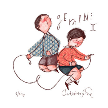 Gemini (lui) - Zodiaco - Federica Porro - Dedalo Gallery