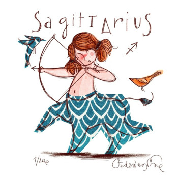 Sagittarius (lei) - Zodiaco - Federica Porro - Dedalo Gallery