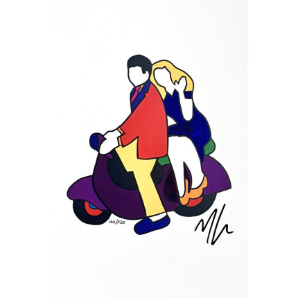 Vespa lover - Marco Lodola - Dedalo Gallery