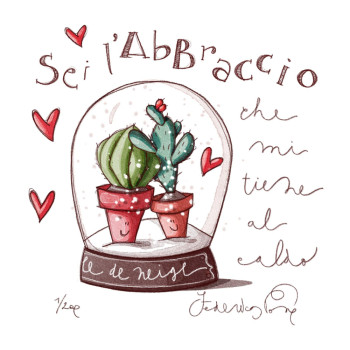 Sei l'abbraccio che mi tiene caldo - Federica Porro - Dedalo Gallery