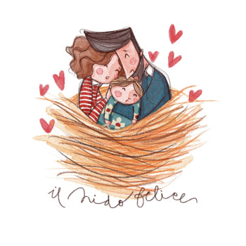 Il nido felice (lui) - Federica Porro - Dedalo Gallery